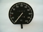 Tachometer, Km/h, mit Tageskilometerzähler, Wegdrehzahl 1105