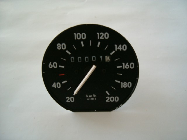 Tachometer, Km/h, Wegdrehzahl 1149 - zum Schlieen ins Bild klicken
